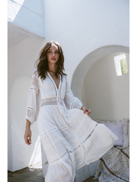 Spell Dresses & Skirts - Spell Olivia Luxe Lace Midi Dress